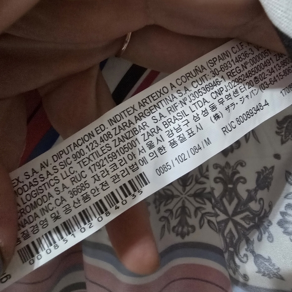 ZARA Smocked Floral Geometric & Striped Tube Top or Mini Skirt, Ruffle Hem, EUC! - Picture 9 of 9